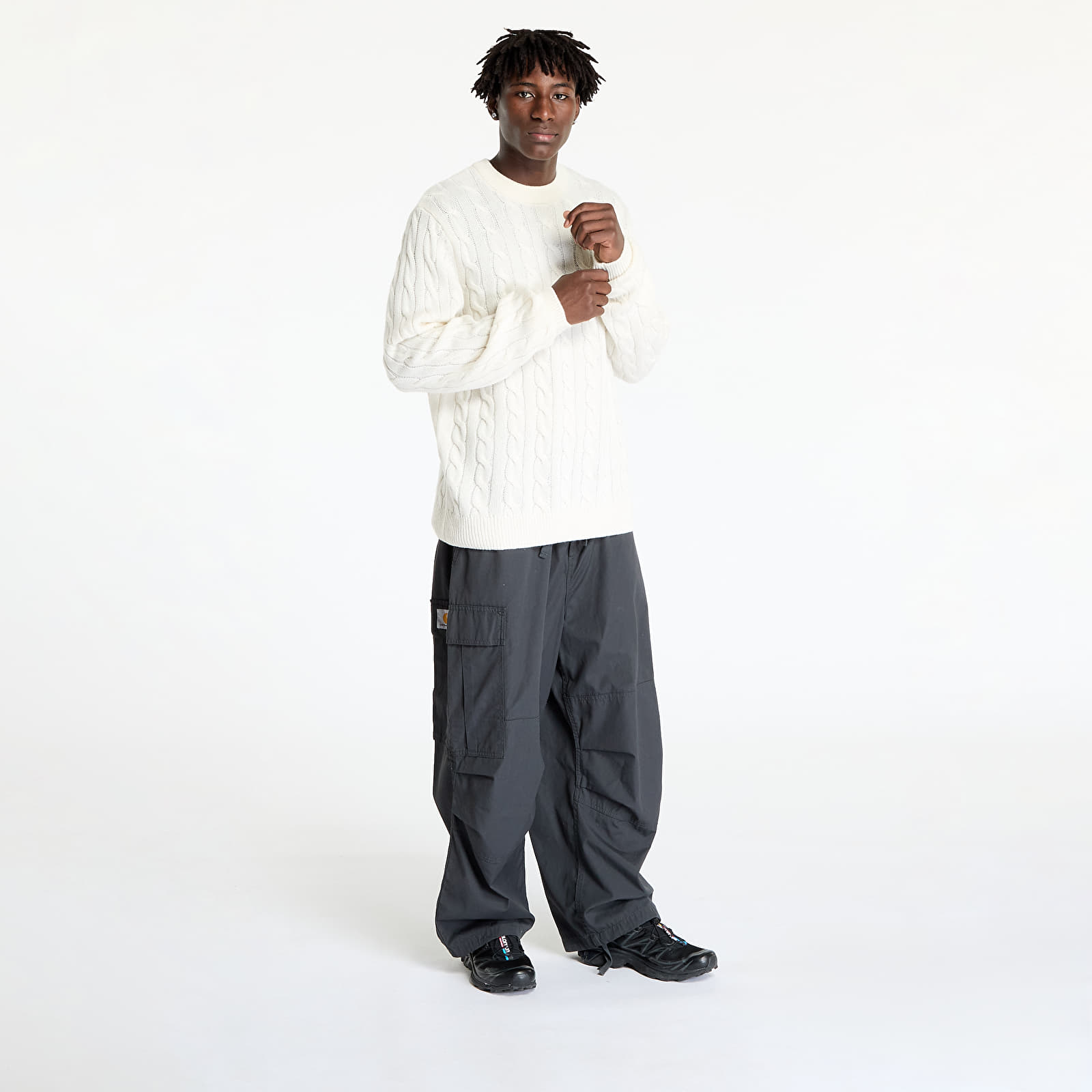 Truien Carhartt WIP Signature Sweater Natural/ Dusty Ice