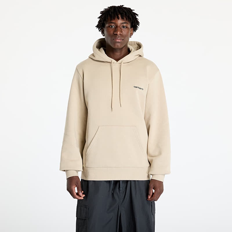 Carhartt WIP Hooded Script Embroidery Sweat Wall/ Black