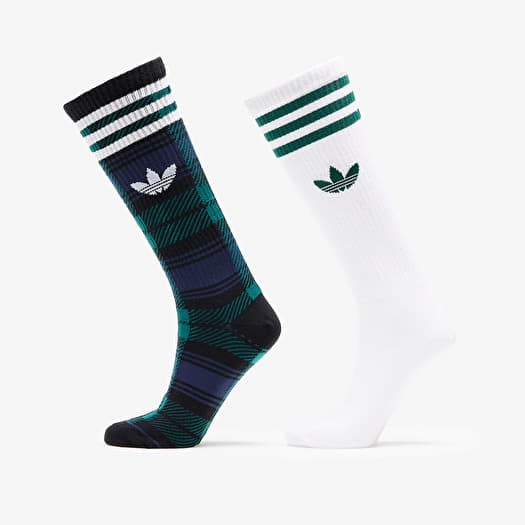 Ponožky adidas Tartan Crew Sock 2-pack Night Indigo/ White