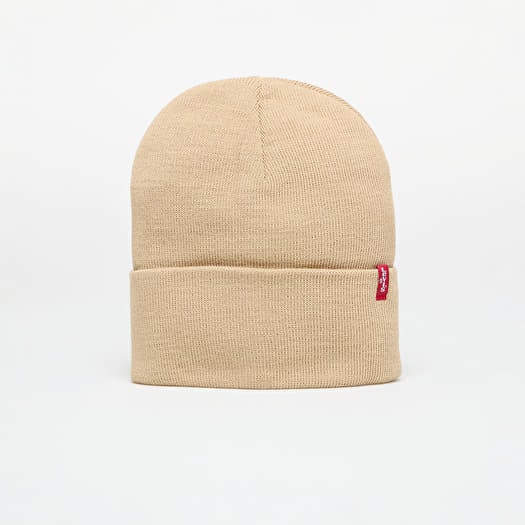 Šešir Levi's® Slouchy Red Tab Beanie Beige