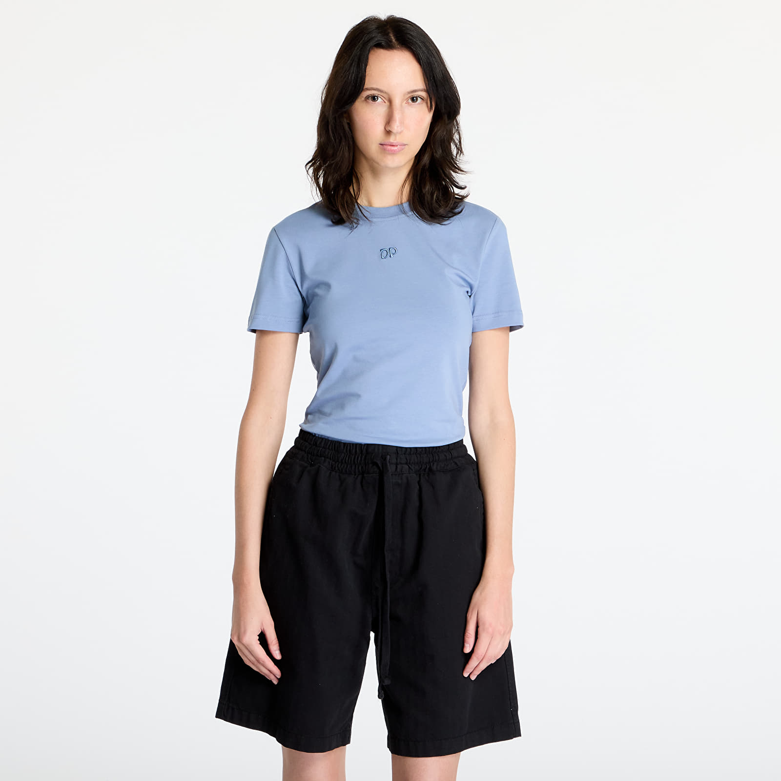 Ženske majice Daily Paper Unit Emb Fitted T-Shirt Country Blue