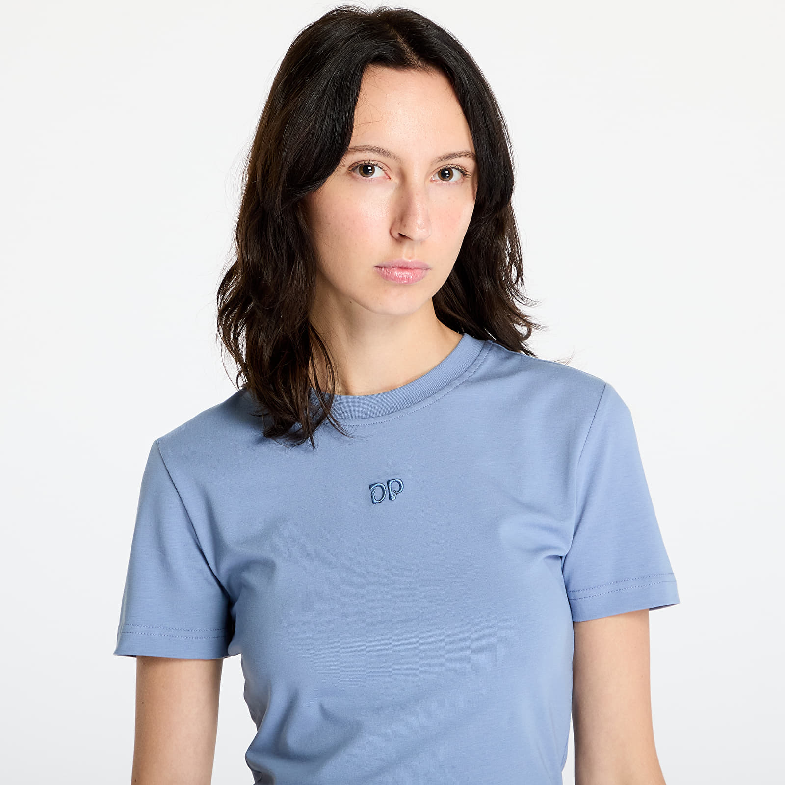 Ženske majice Daily Paper Unit Emb Fitted T-Shirt Country Blue