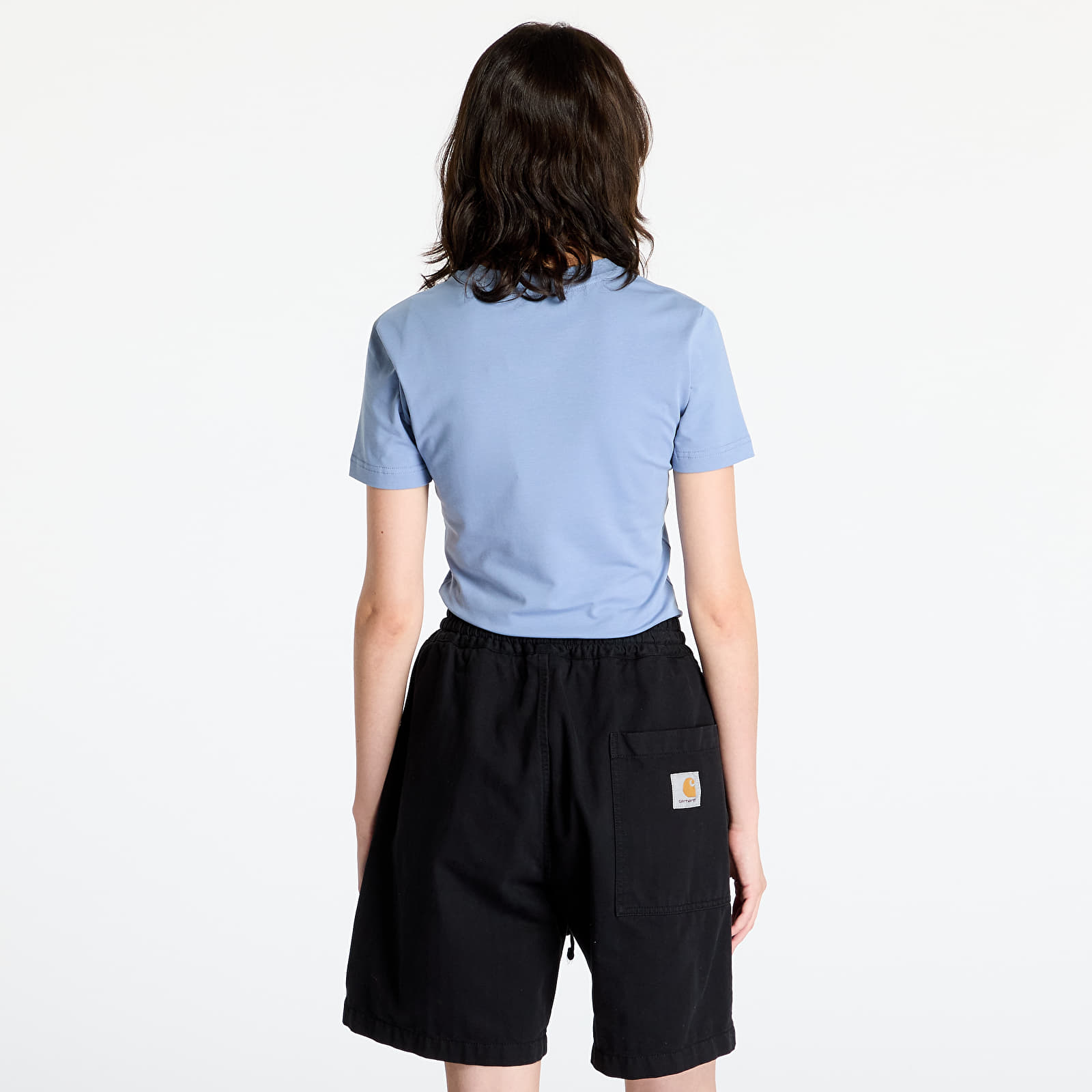 Ženske majice Daily Paper Unit Emb Fitted T-Shirt Country Blue