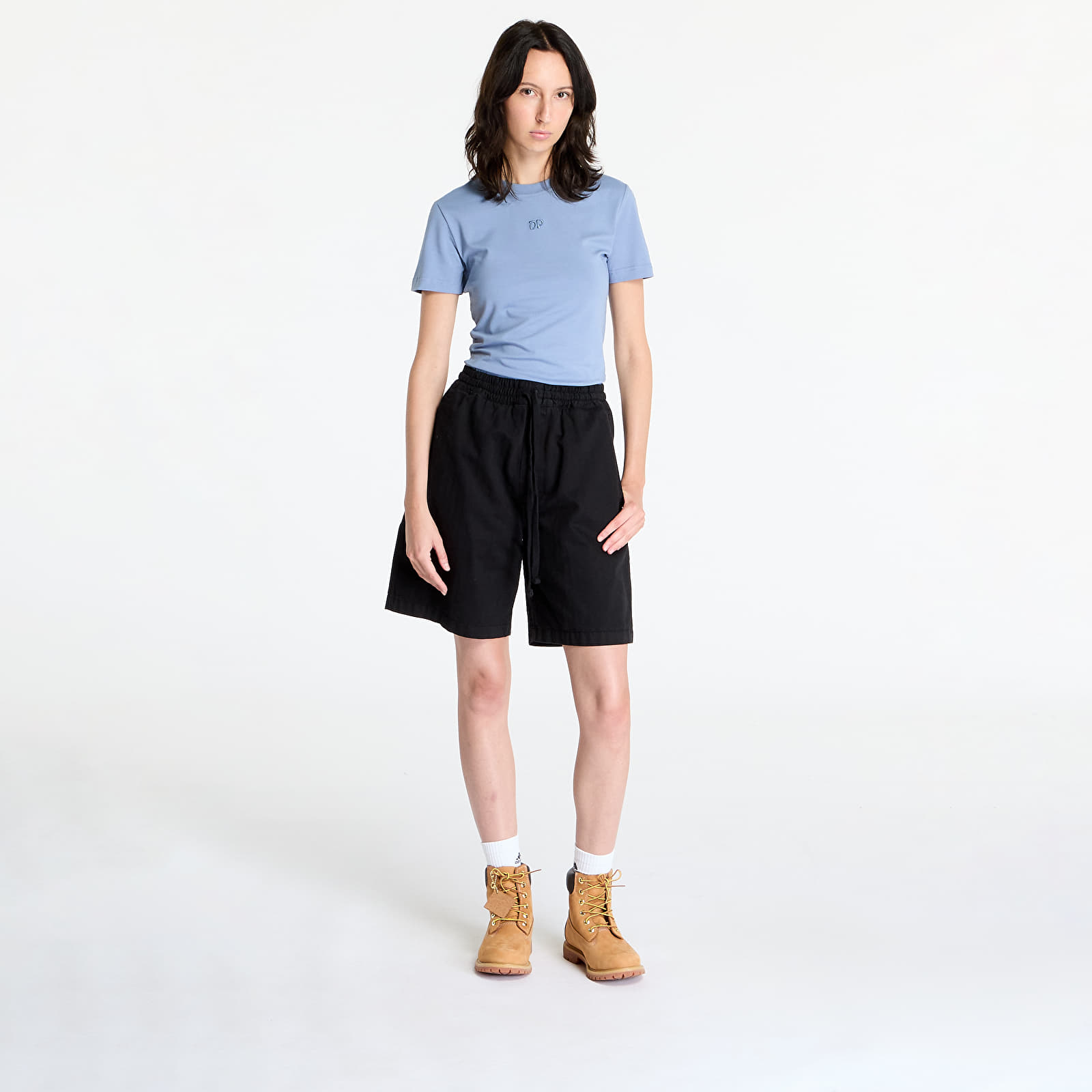 Ženske majice Daily Paper Unit Emb Fitted T-Shirt Country Blue