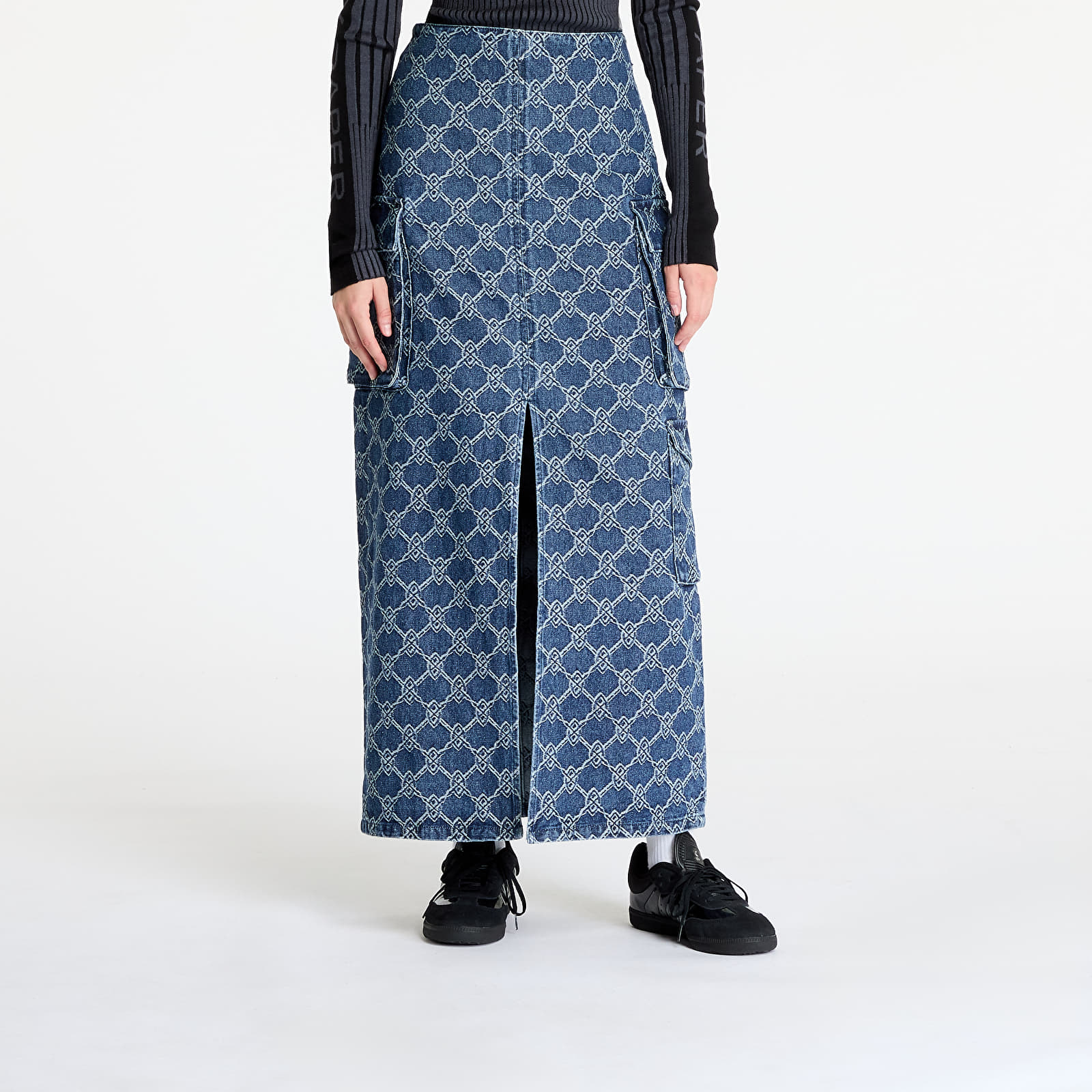 Röcke Daily Paper Zora Denim Cargo Skirt Blue
