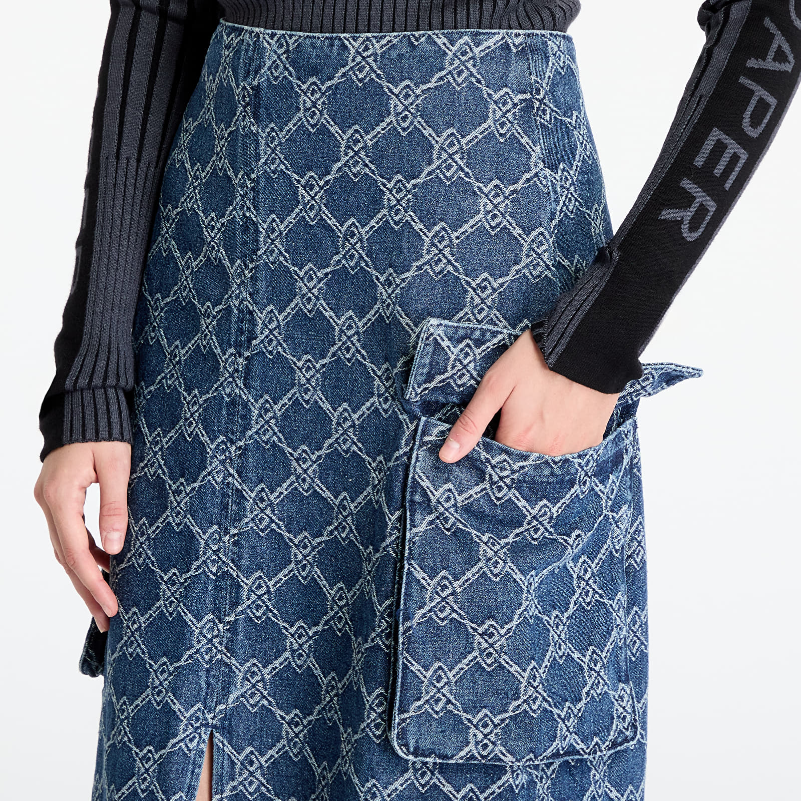Röcke Daily Paper Zora Denim Cargo Skirt Blue