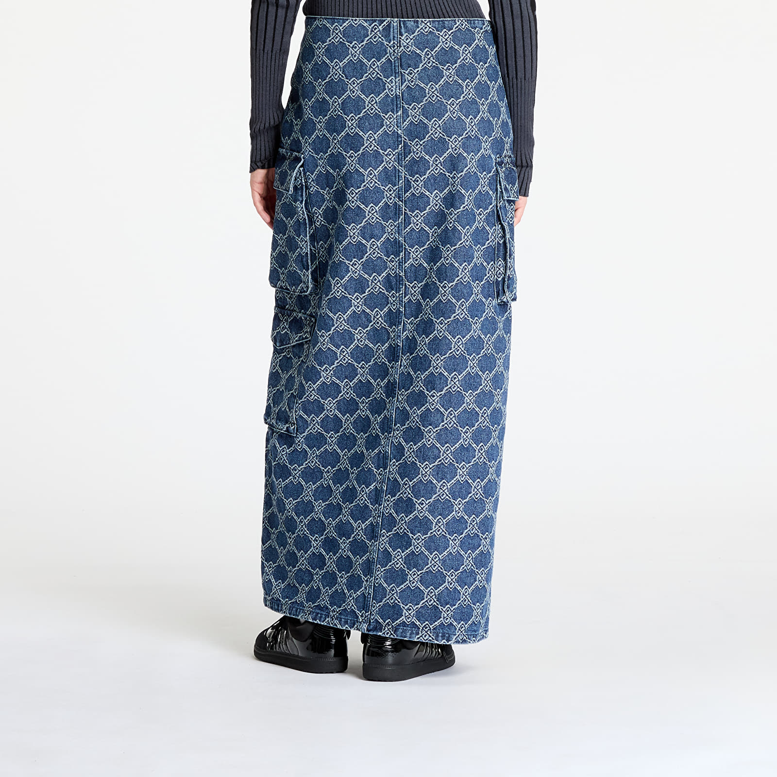 Röcke Daily Paper Zora Denim Cargo Skirt Blue