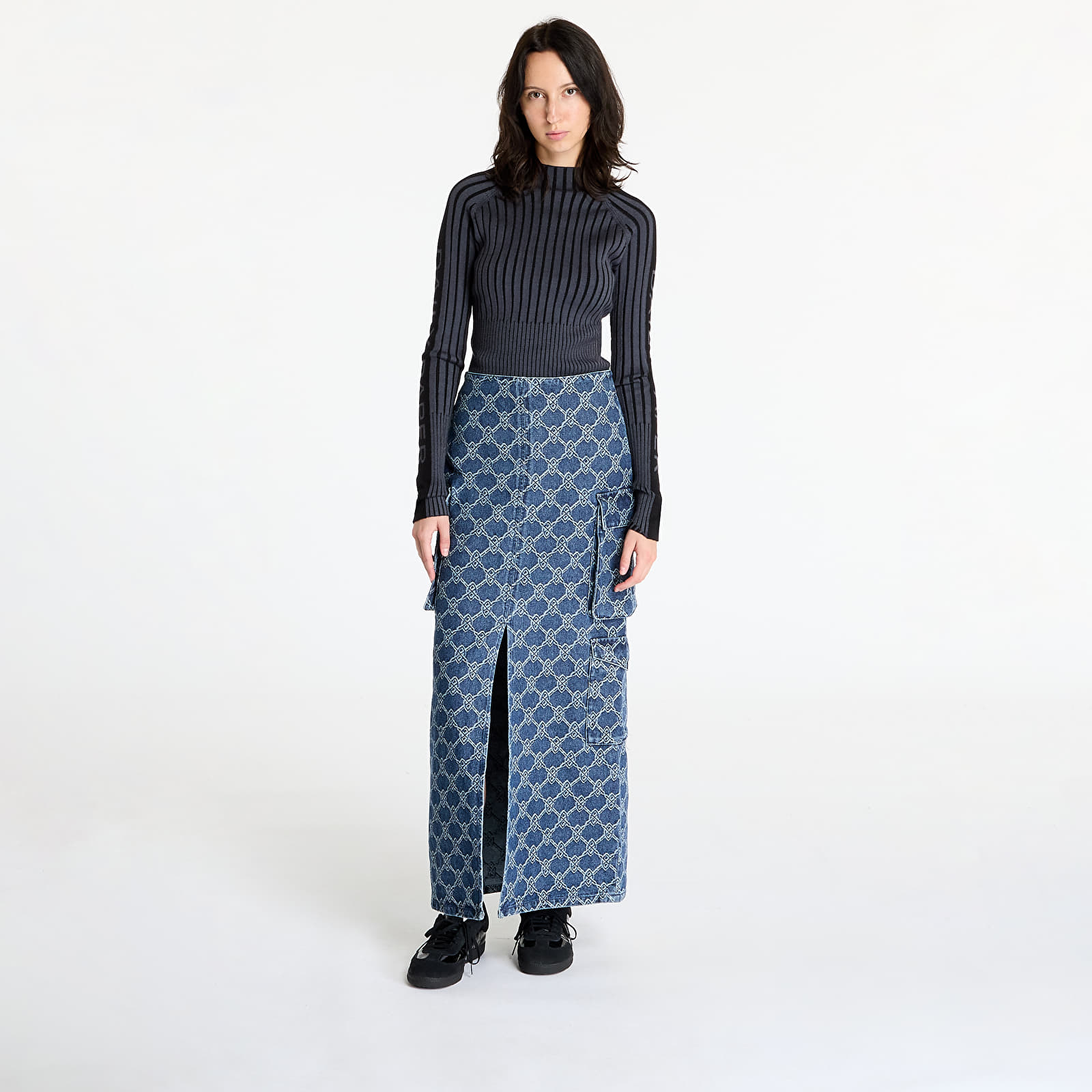 Röcke Daily Paper Zora Denim Cargo Skirt Blue