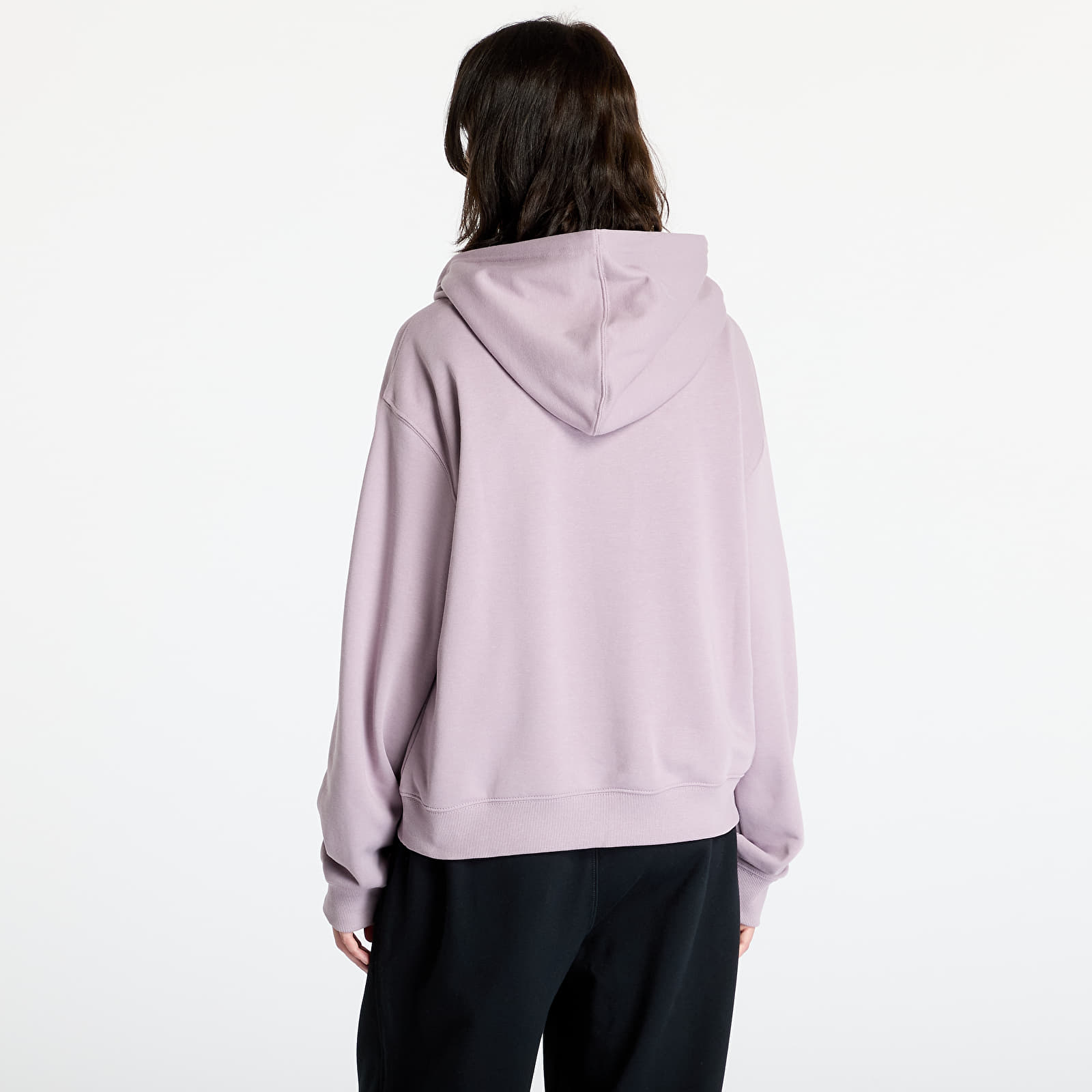 Dámské mikiny New Balance Sport Essentials French Terry Logo Hoodie Ice Wine