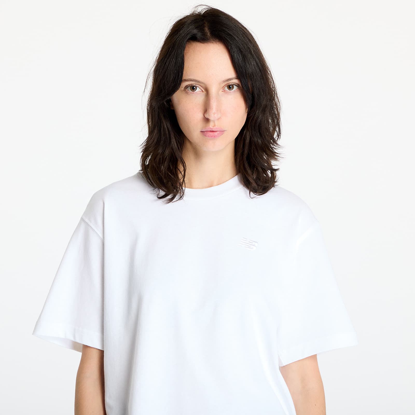 Women's T-shirts New Balance Athletics Jersey T-Shirt White