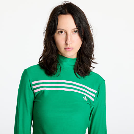 Adidas 3 stripe tee green clearance