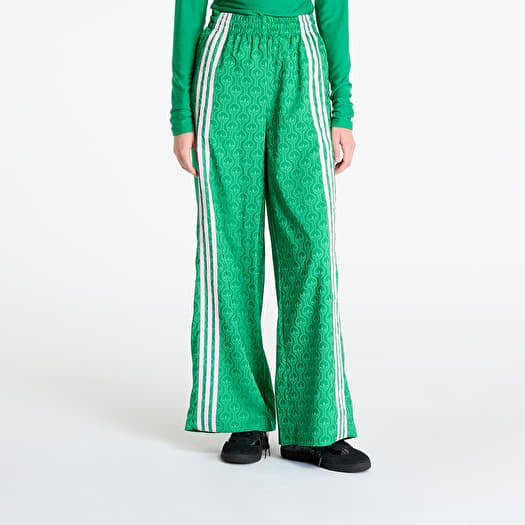 Women s Trousers adidas Pyjama Wideleg Pant Green Queens