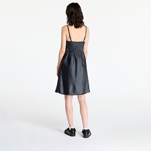 satin dress adidas WOMEN'S ADIDAS ORIGINALS SATIN DRESS LUXURY HIGH NECK RRP 300