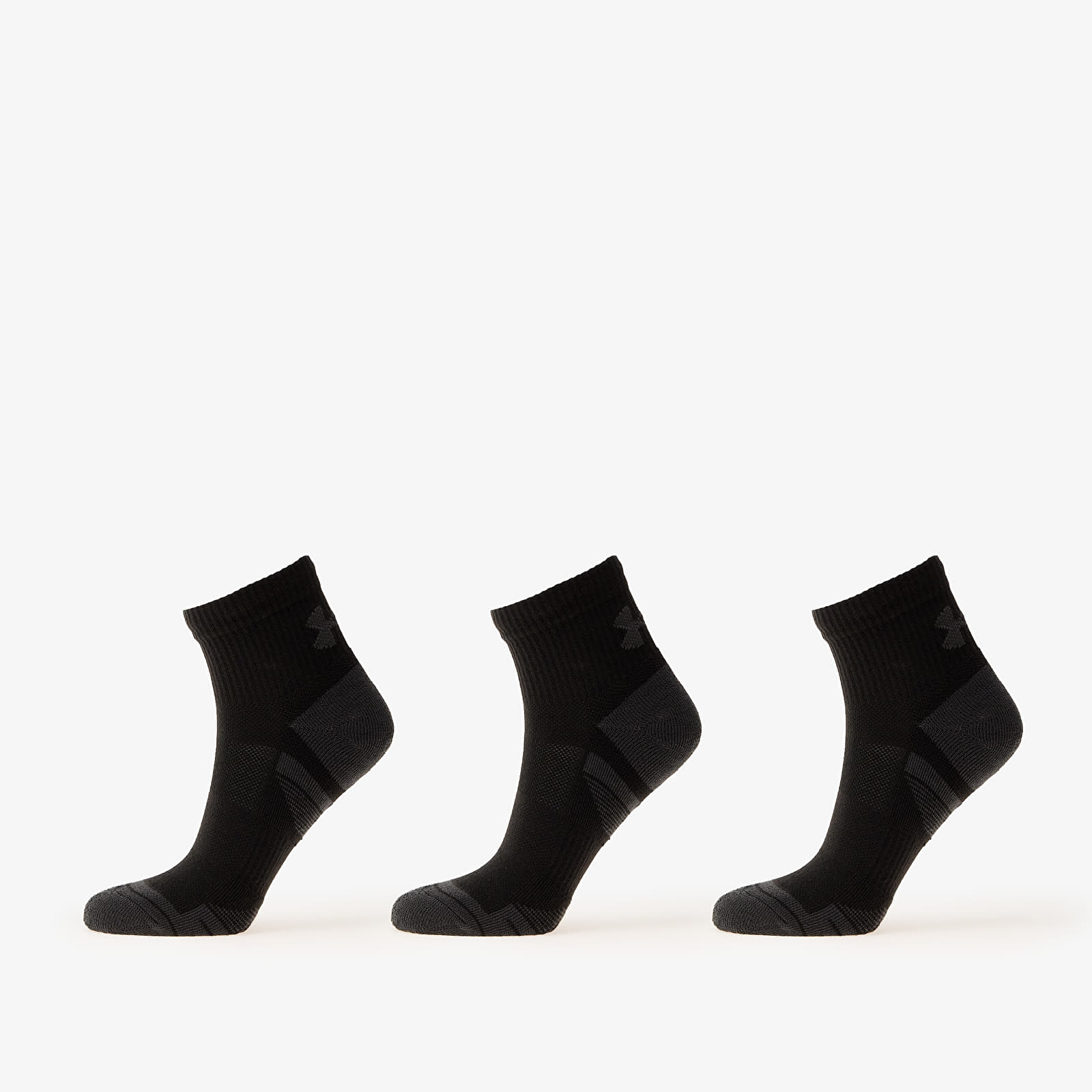 Chaussettes Under Armour Performance Tech 3-Pack Qtr Black