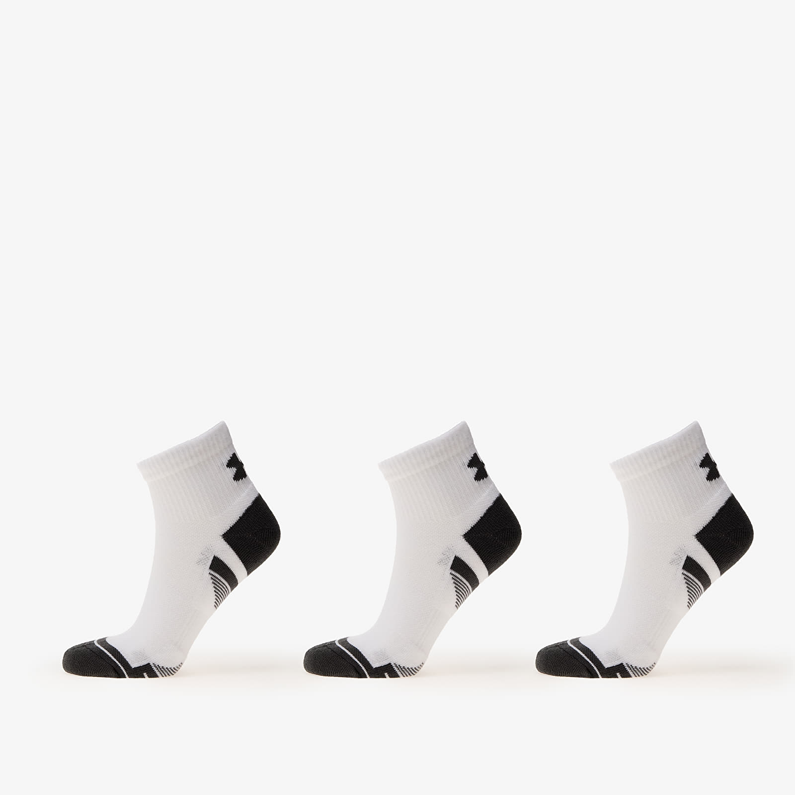 Moške nogavice Under Armour Performance Tech 3-Pack Qtr White