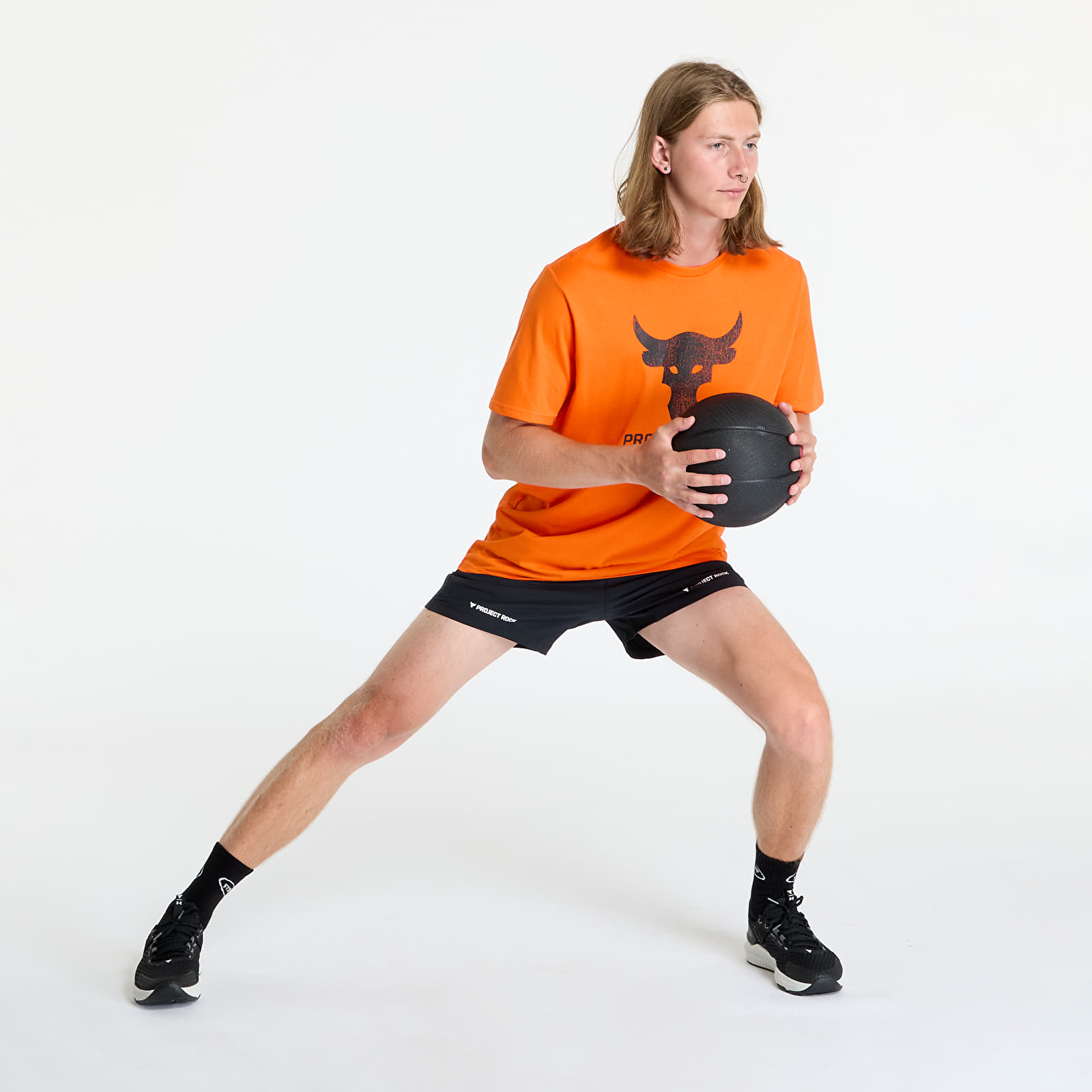 Camisetas hombre Under Armour Project Rock Payoff Graphc SS Team Orange/ Black