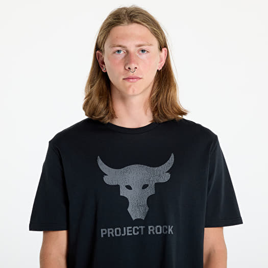 Magliette da uomo Under Armour Project Rock Payoff Graphc SS Black Castlerock Queens