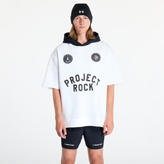 Bluza Under Armour Project Rock Icon Fleece SS Hoody BOH White/ Black