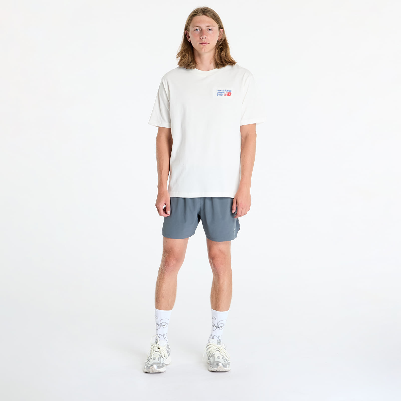 Camisetas hombre New Balance Athletics Premium Logo T-Shirt Sea Salt