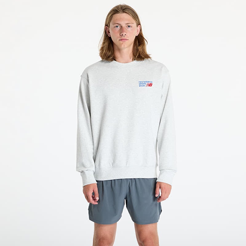 Sweatshirt New Balance Athletics Premium Logo Crew Ash Heather Ahh