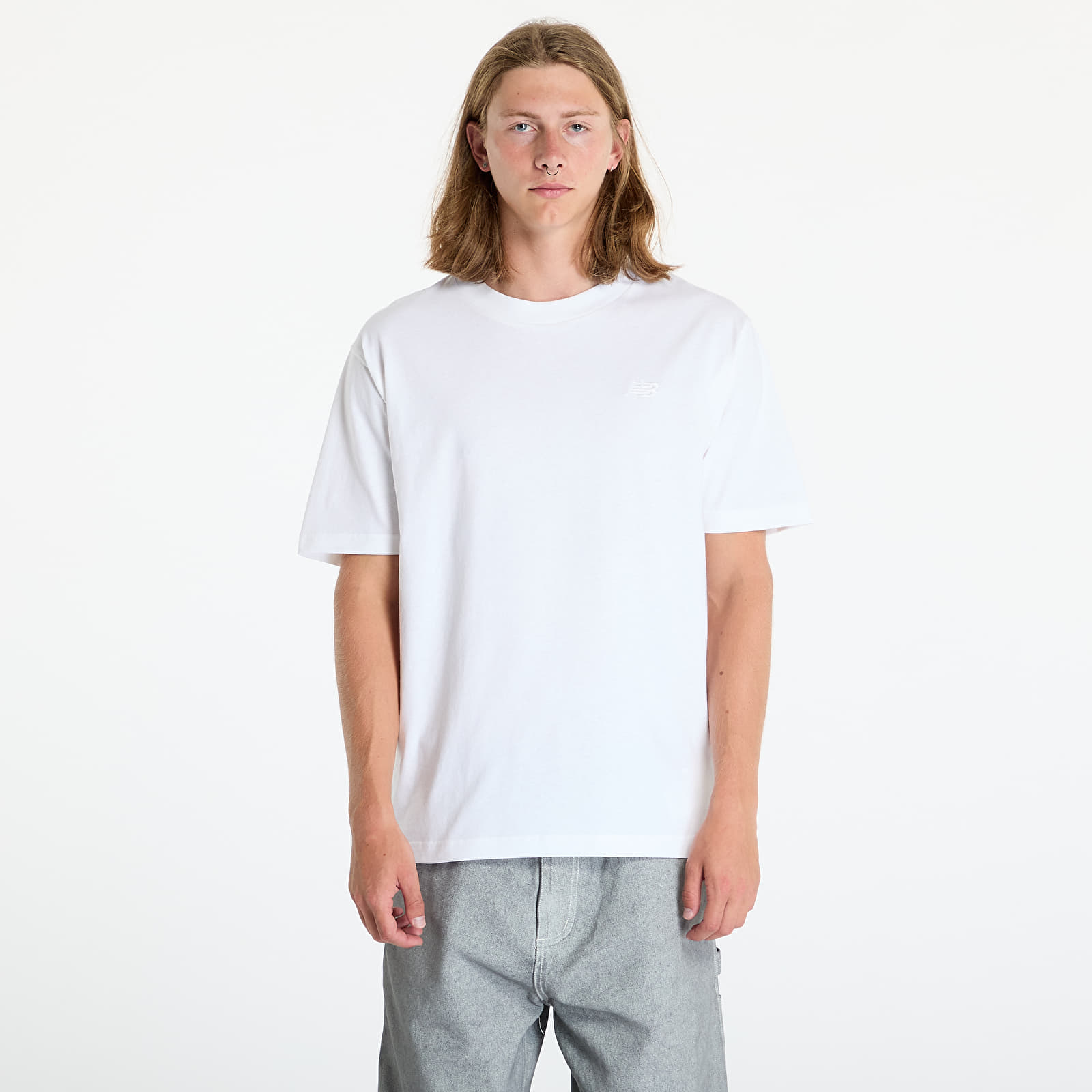 Muške majice New Balance Athletics Cotton T-Shirt White