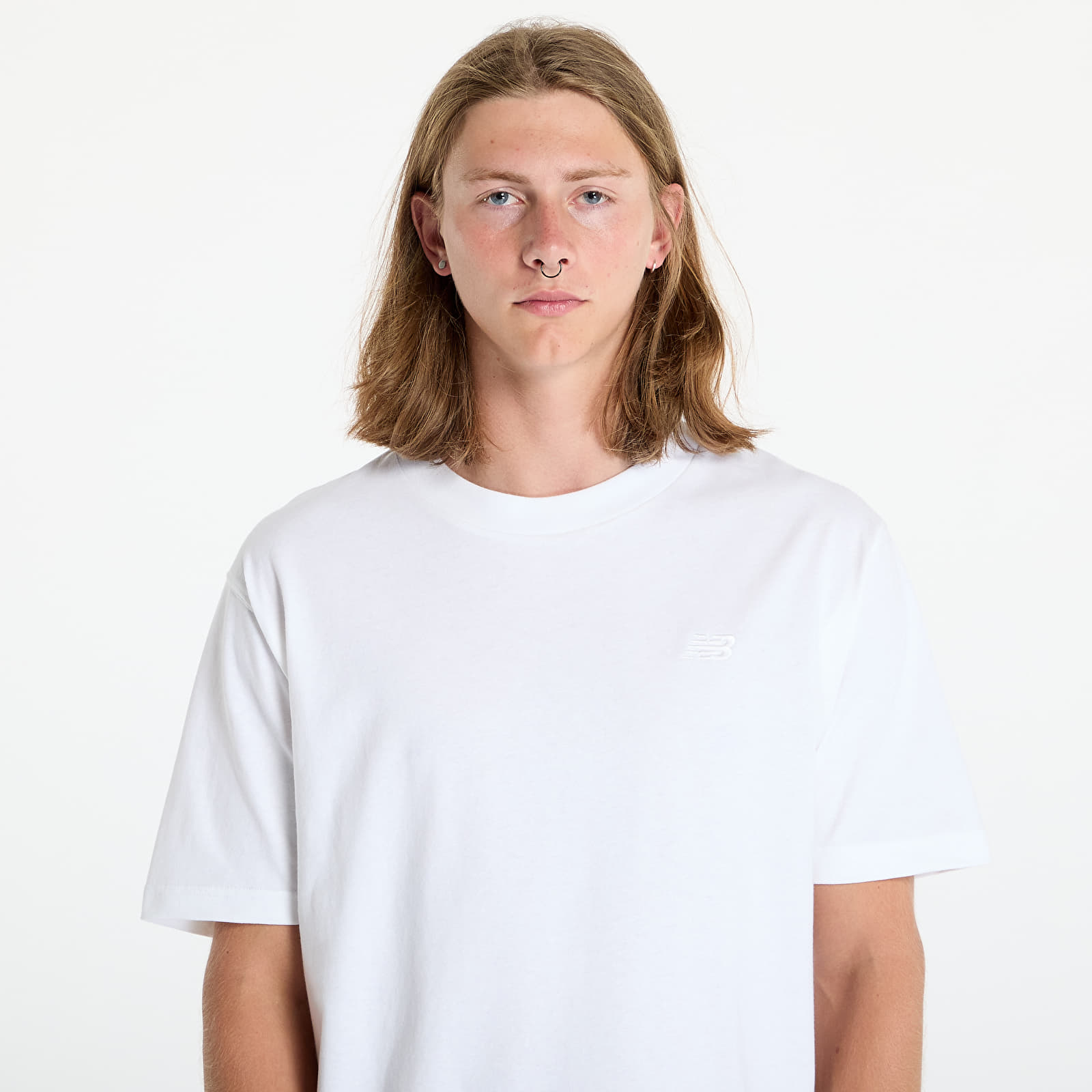 Muške majice New Balance Athletics Cotton T-Shirt White