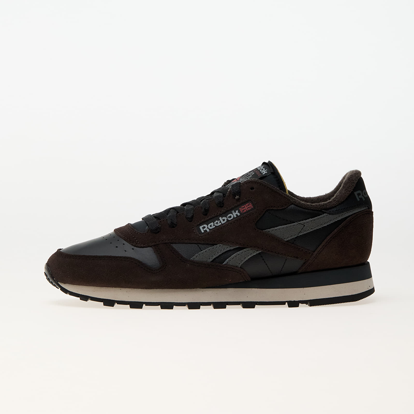 Men's sneakers and shoes Reebok Classic Leather Black/ Dark Matter/ Grey 5