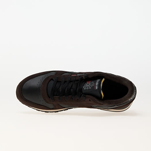 Men s sneakers and shoes Reebok Classic Leather Black Dark Matter Grey 5 Queens