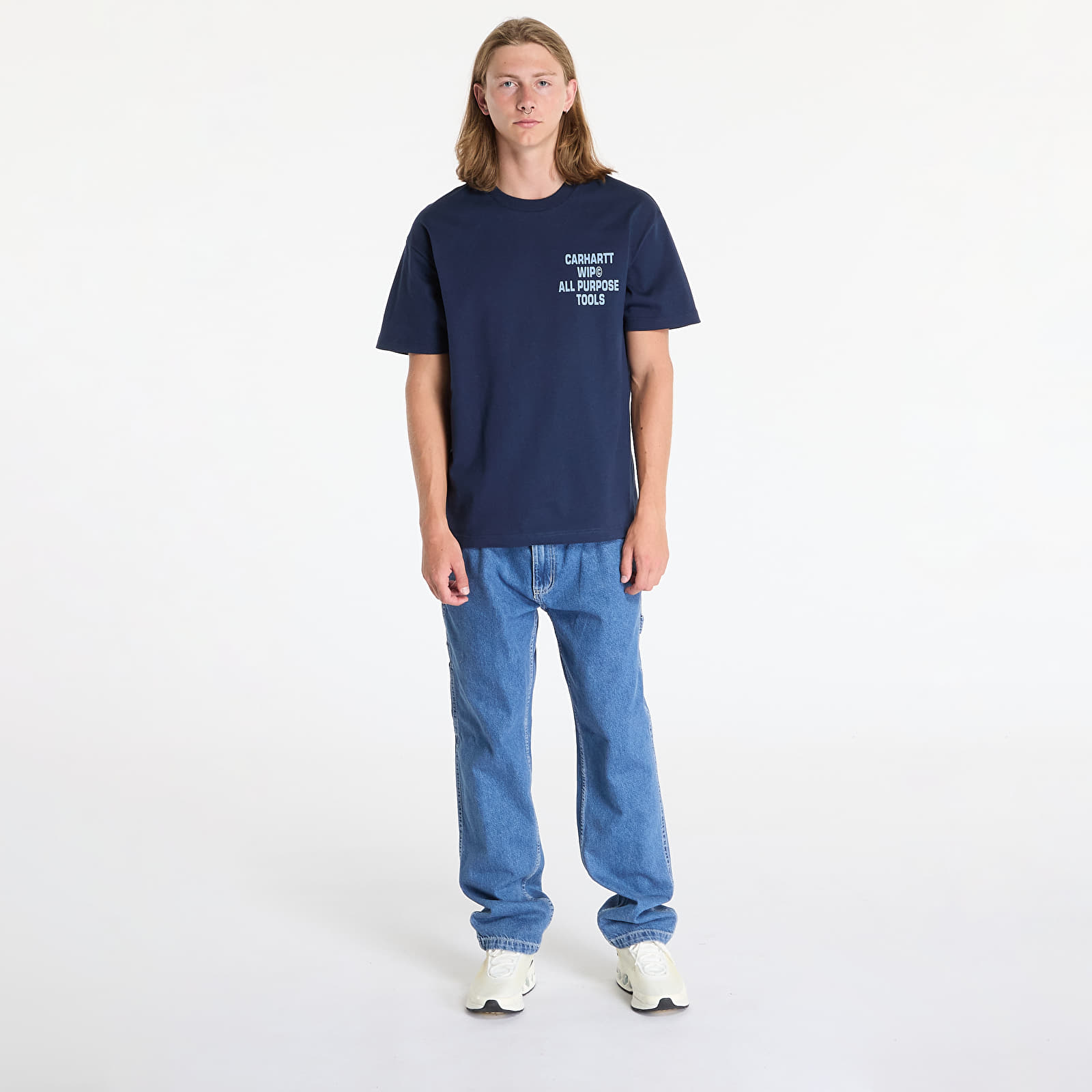 Tricouri pentru bărbați Carhartt WIP S/S Cross Screw T-Shirt UNISEX Air Force Blue
