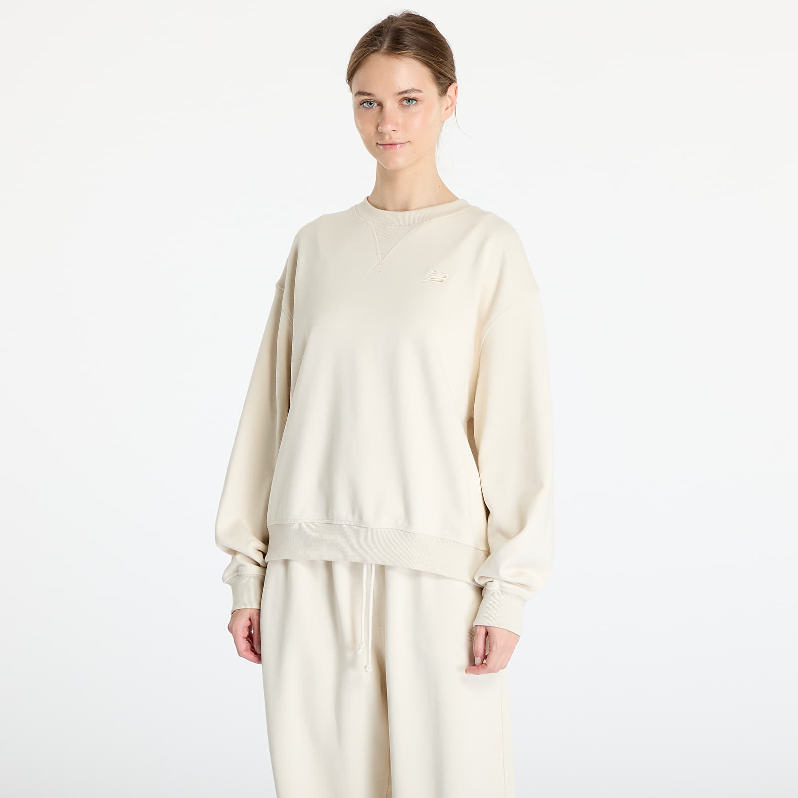 Bluzy damskie New Balance Athletics French Terry Crew Sweatshirt Linen