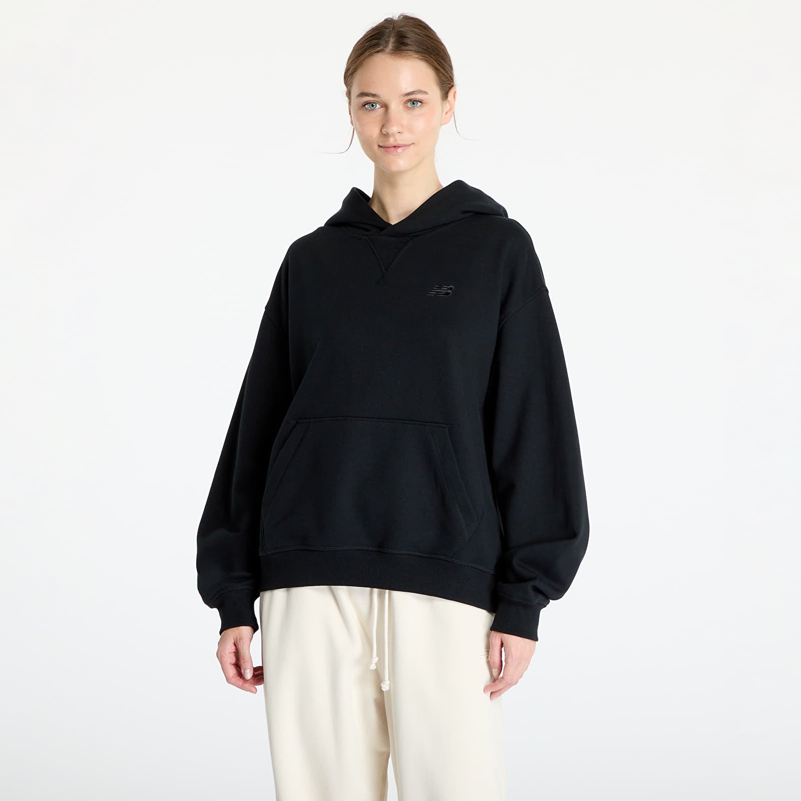 Women's Sweatshirts New Balance Athletics French Terry Hoodie Black