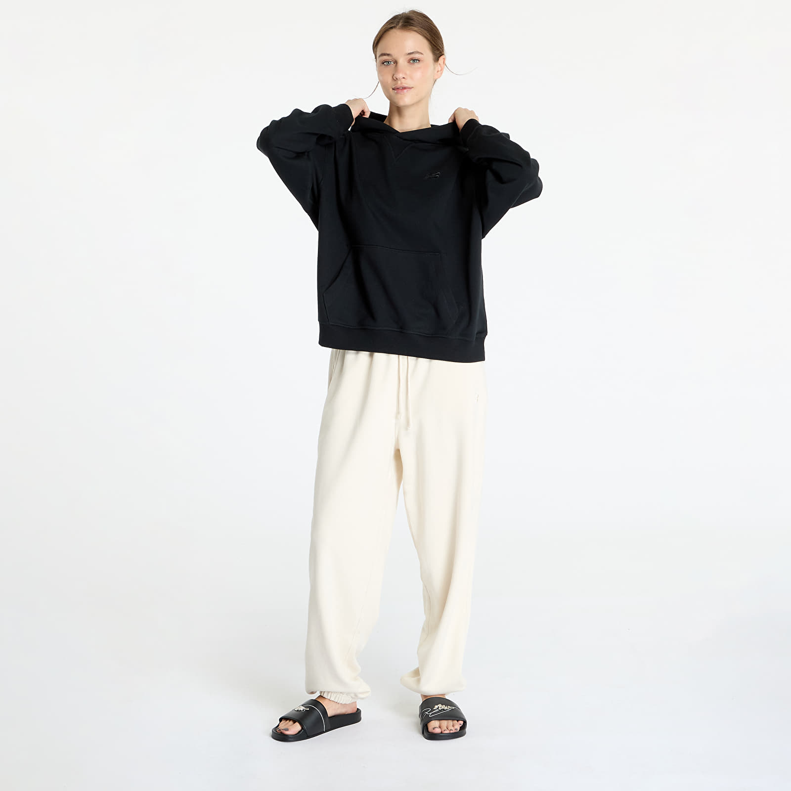 Women's Sweatshirts New Balance Athletics French Terry Hoodie Black