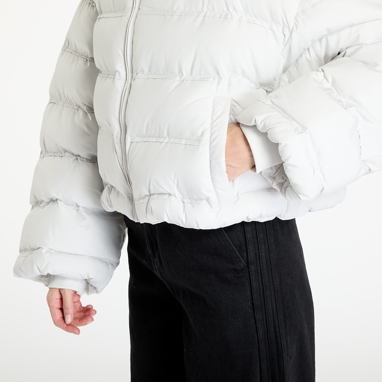 Women's jackets Daily Paper Sela Puffer Jacket UNISEX Nimbus Grey