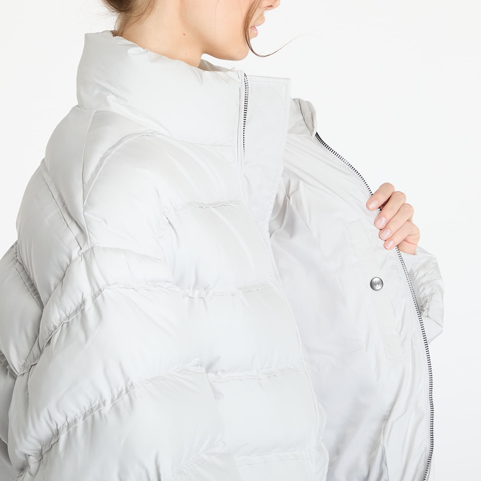 Women's jackets Daily Paper Sela Puffer Jacket UNISEX Nimbus Grey