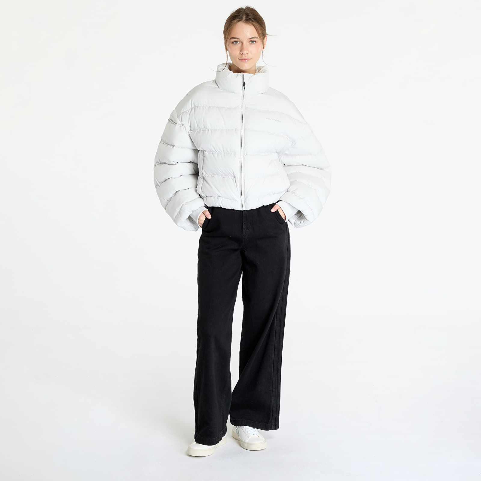 Women's jackets Daily Paper Sela Puffer Jacket UNISEX Nimbus Grey