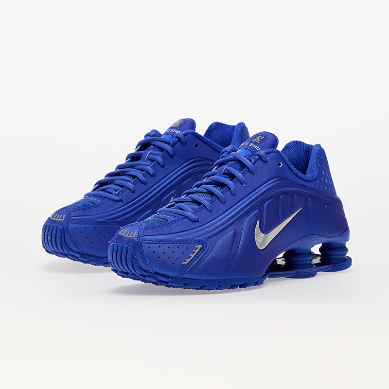 Nike W Shox R4 Racer Blue/ Metallic Silver | Queens
