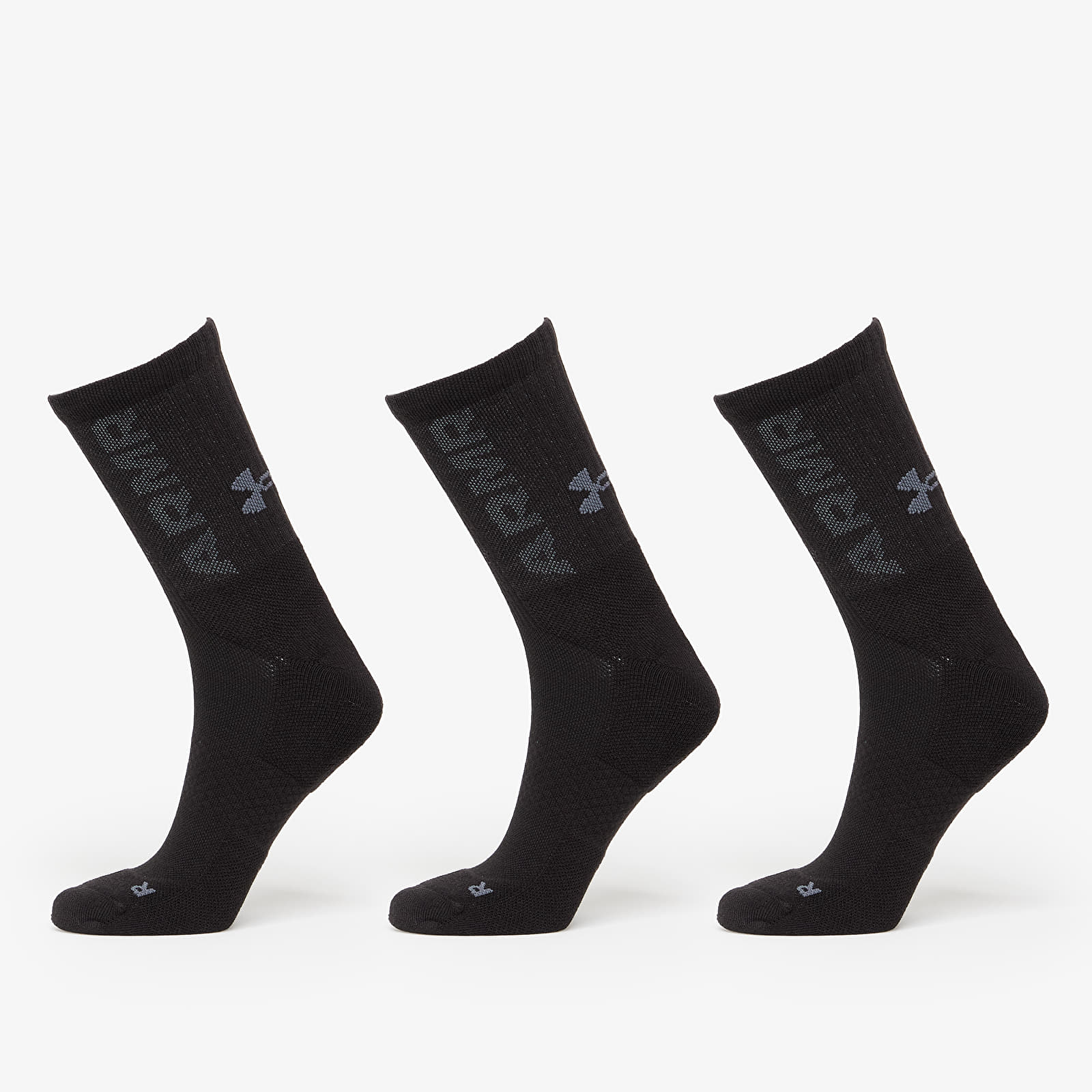 Calcetines Under Armour 3-Maker Cushioned Mid-Crew 3-Pack Socks Black