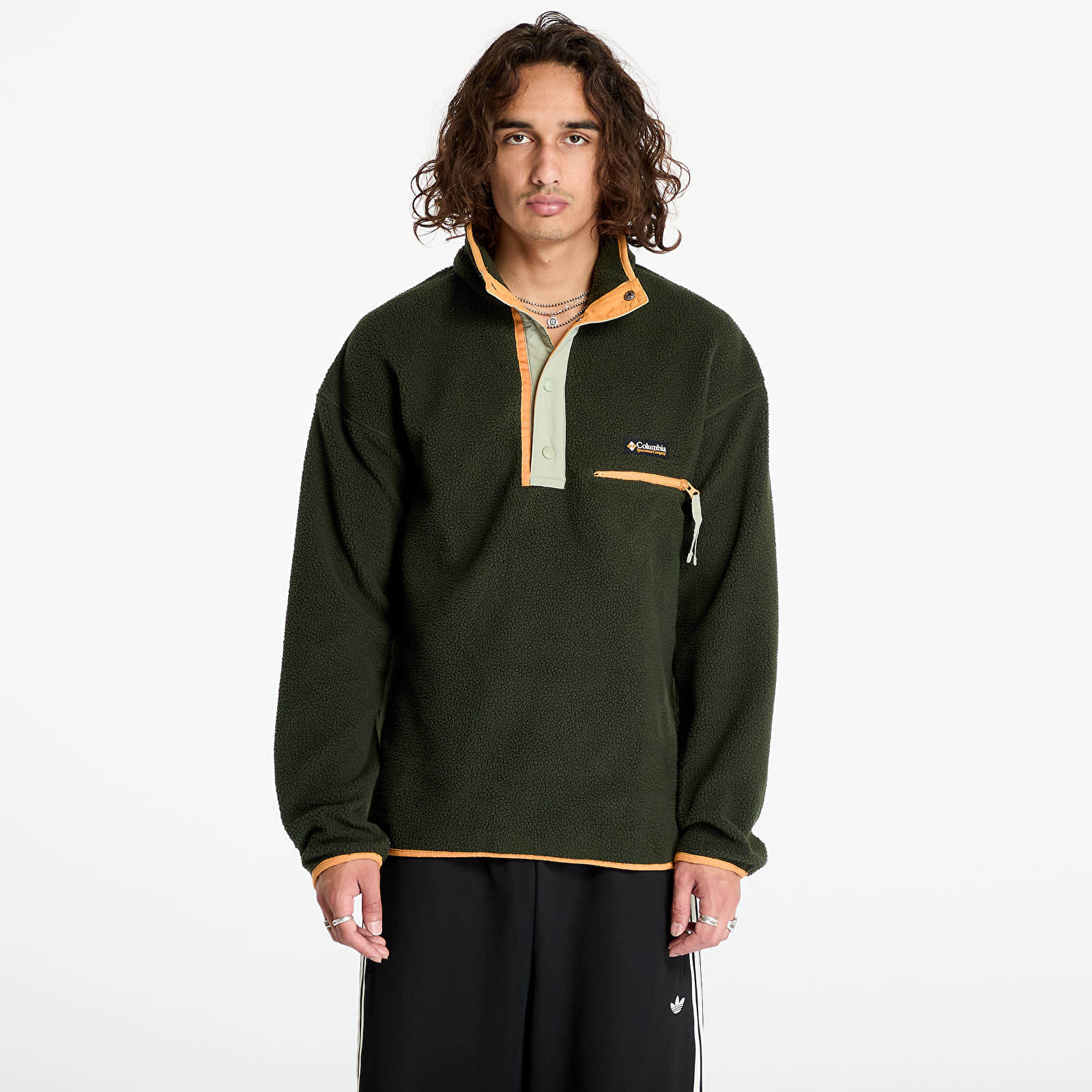 Muške dukserice Columbia Helvetia™ II Half Snap Fleece Greenscape