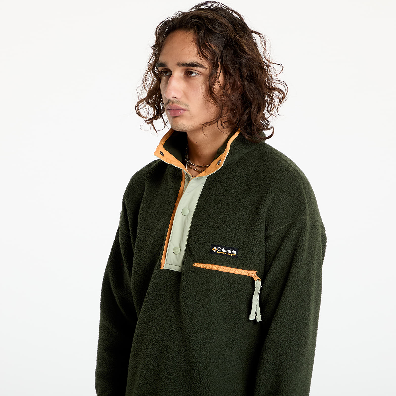 Muške dukserice Columbia Helvetia™ II Half Snap Fleece Greenscape