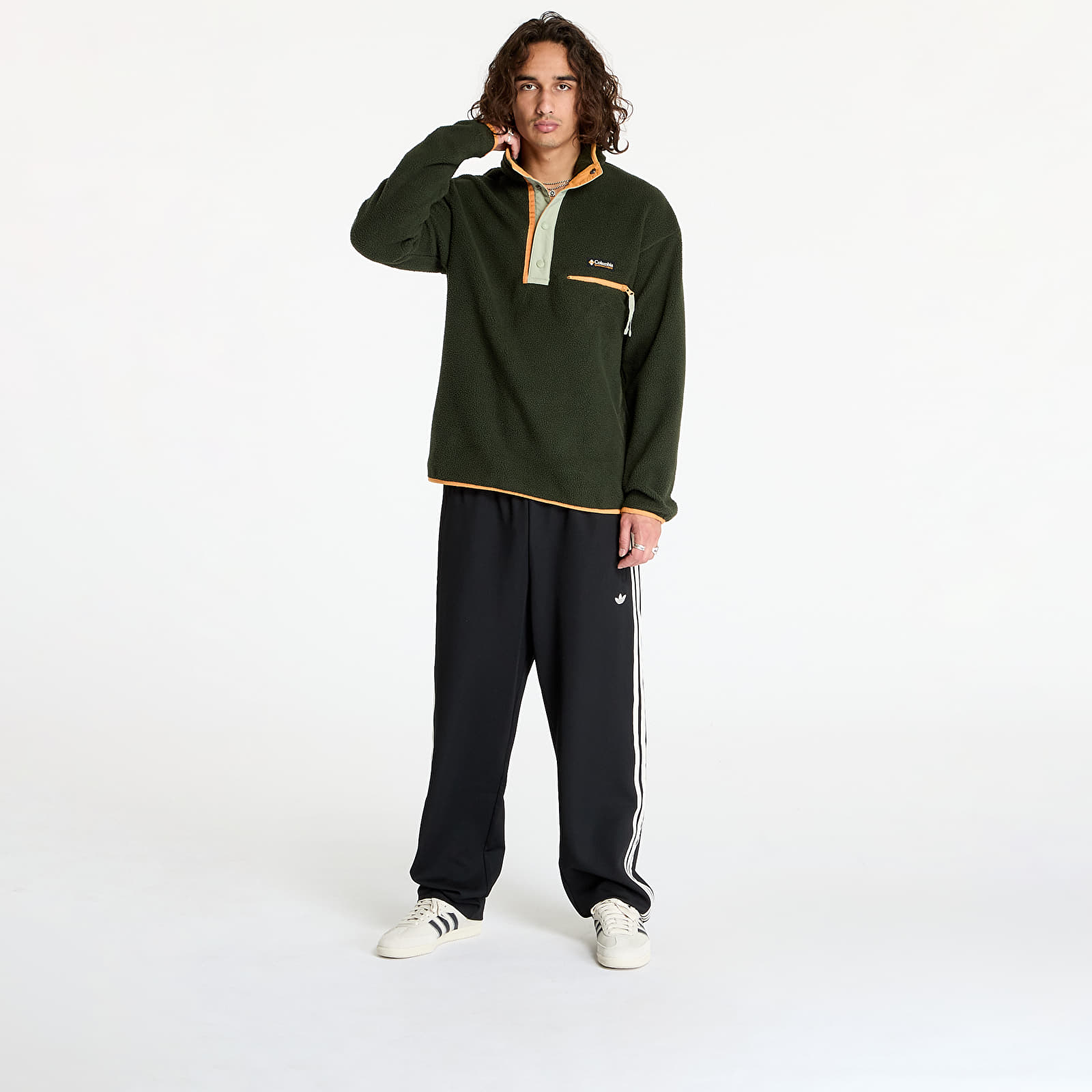 Muške dukserice Columbia Helvetia™ II Half Snap Fleece Greenscape