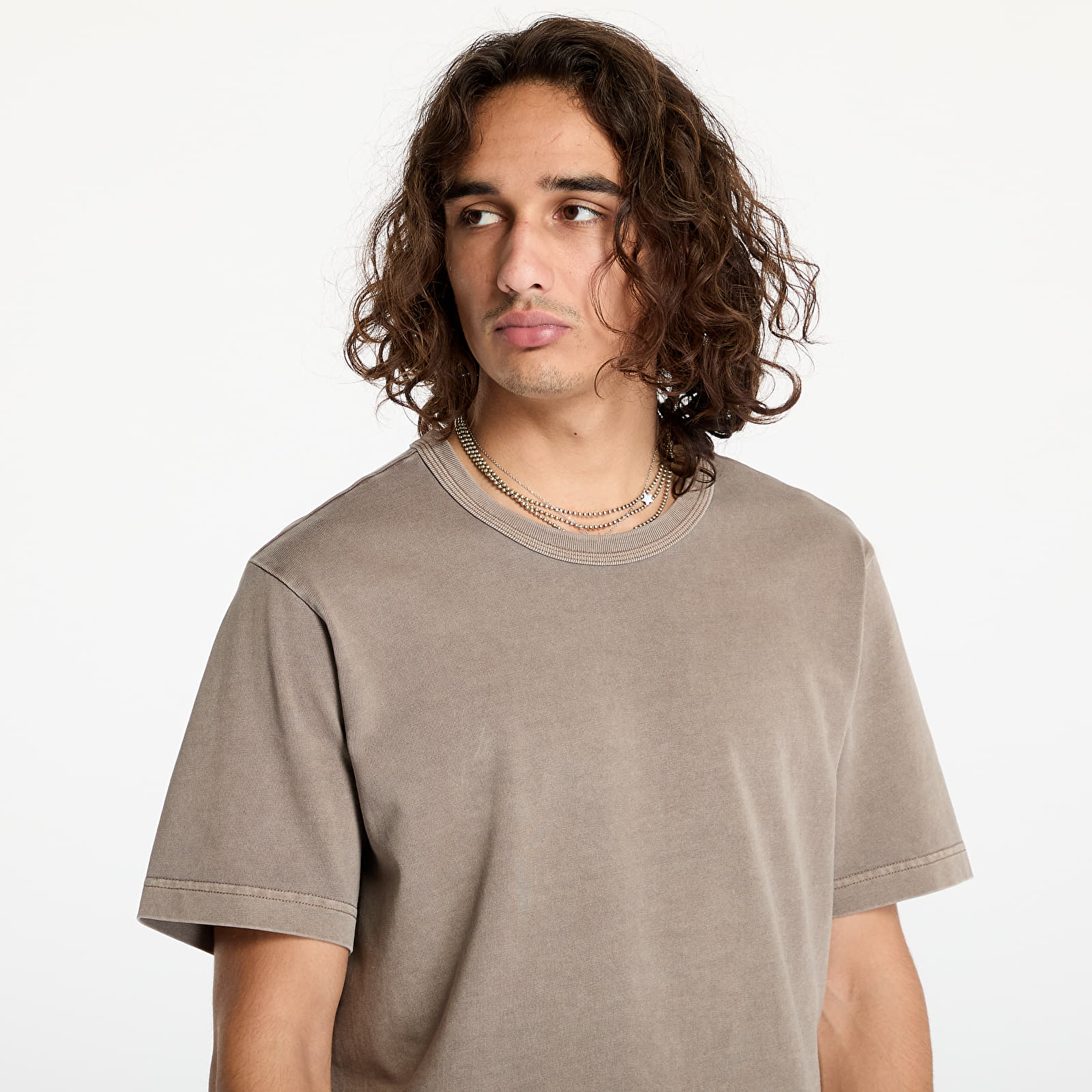 T-Shirts Nike Life Men's Short-Sleeve Knit Top Flat Pewter/ Flat Pewter