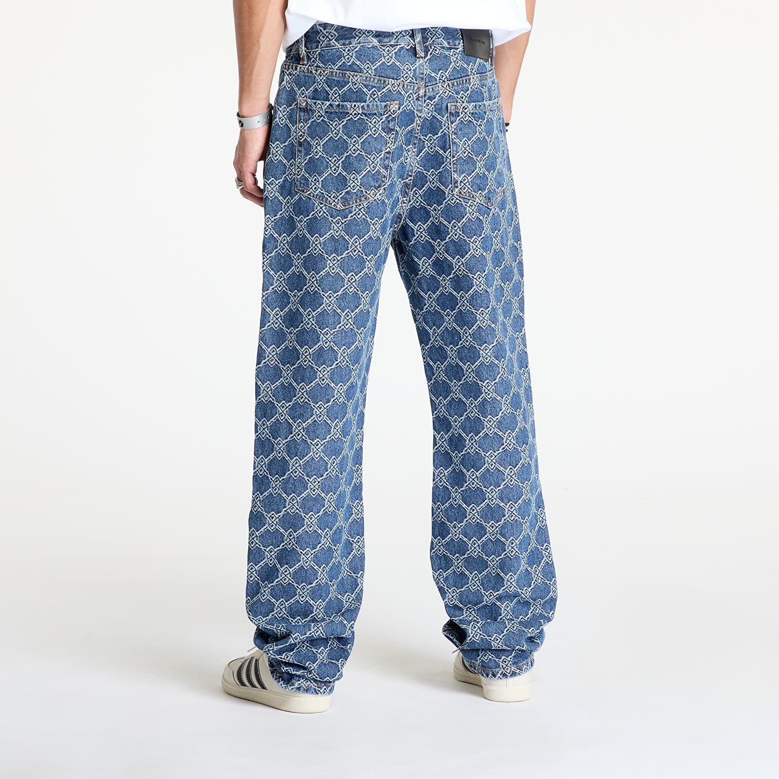 Men's trousers Daily Paper Rahul Straight Shield Jeans Blue