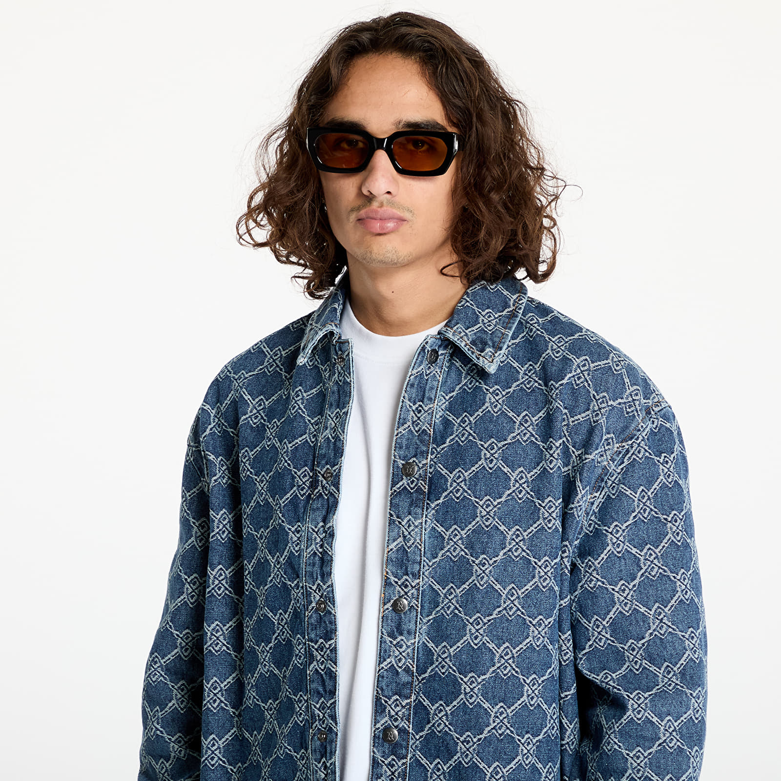 Jackets Daily Paper Rahul Shield Shirt Blue