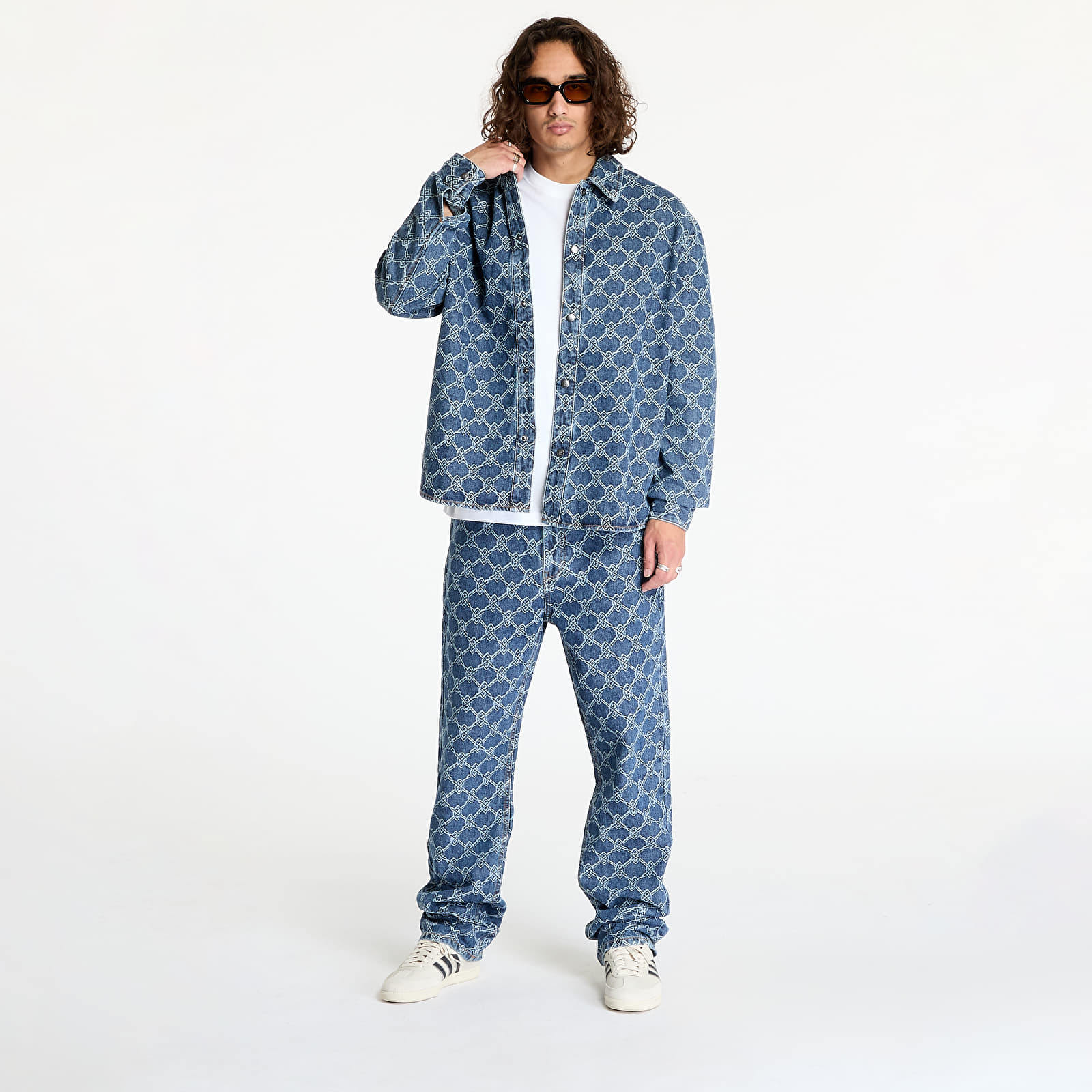 Jackets Daily Paper Rahul Shield Shirt Blue