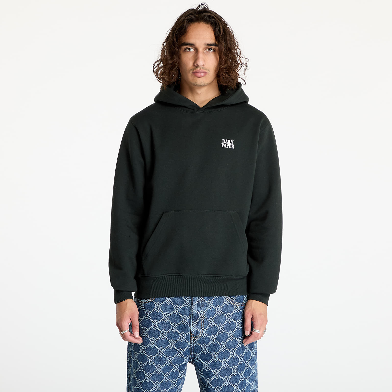 Men's sweatshirts Daily Paper Smoothie Hoodie Jet Black