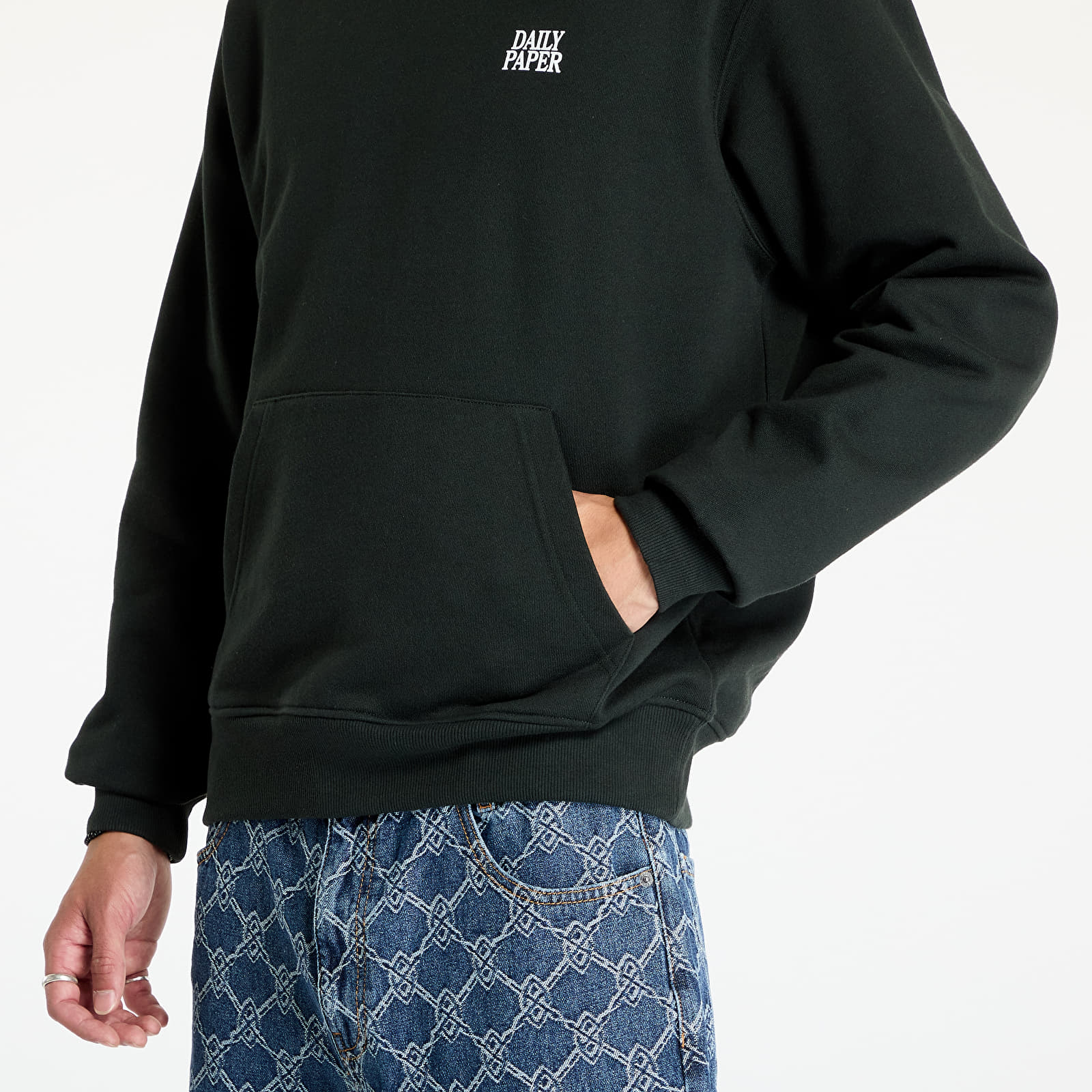 Men's sweatshirts Daily Paper Smoothie Hoodie Jet Black
