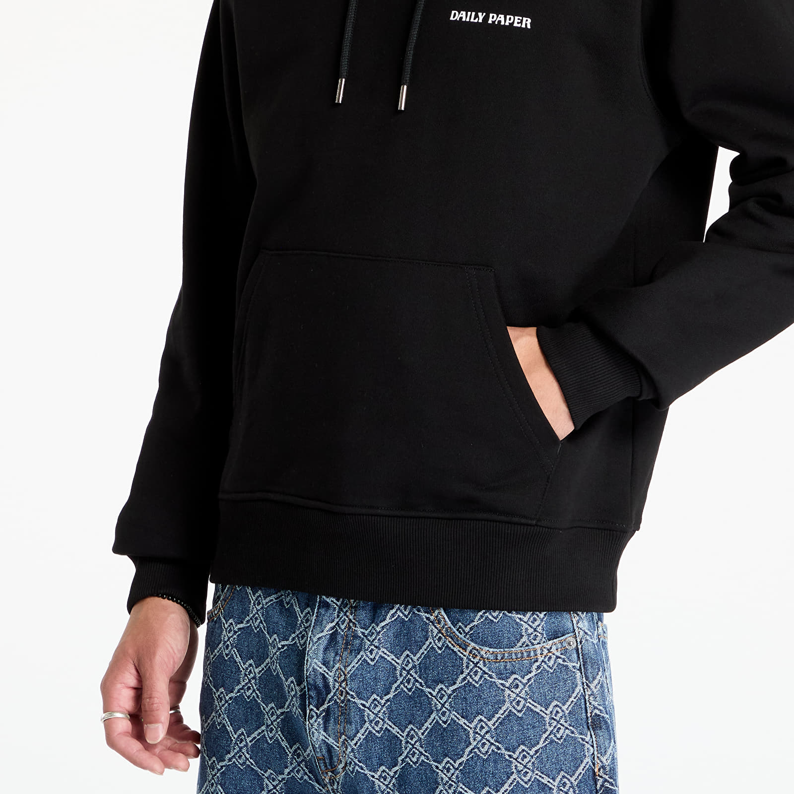 Men's sweatshirts Daily Paper Dias Hd Hoodie Black