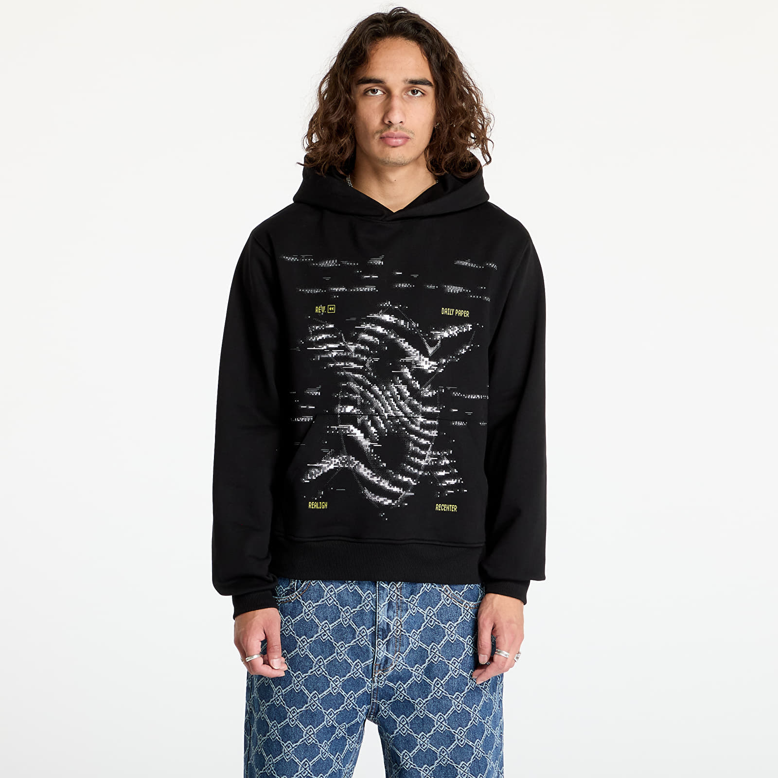 Sudaderas Daily Paper Rewind Hoodie Black