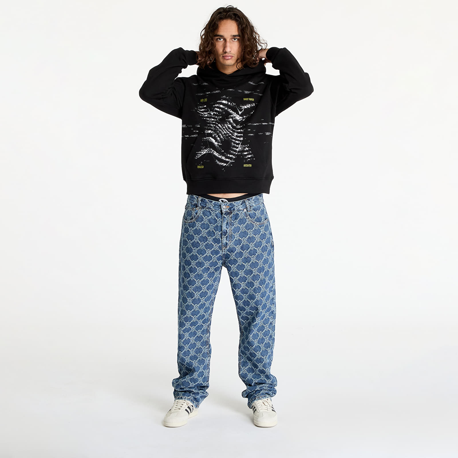Sudaderas Daily Paper Rewind Hoodie Black