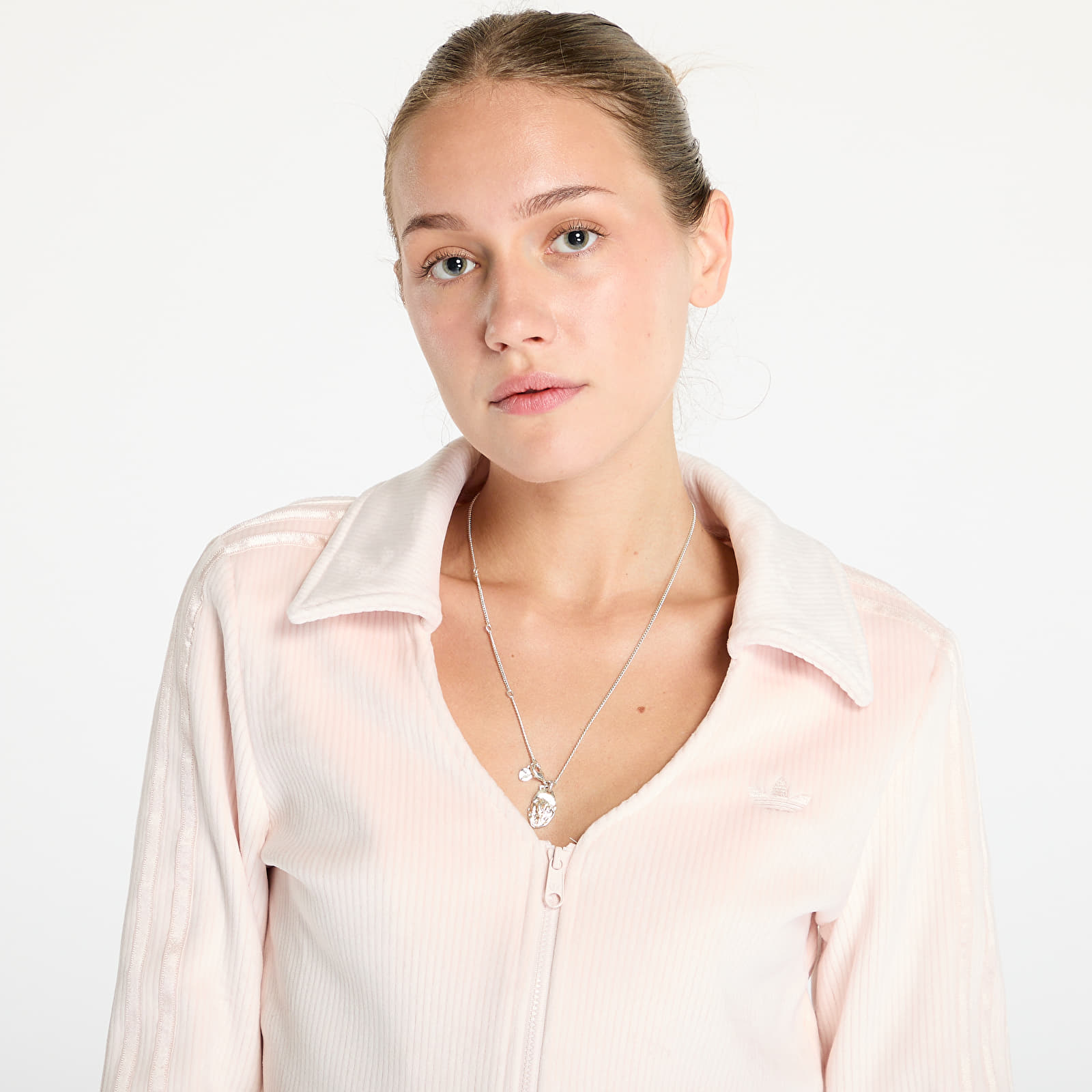 Damestruien adidas Rib Cardigan Wonder Aqua